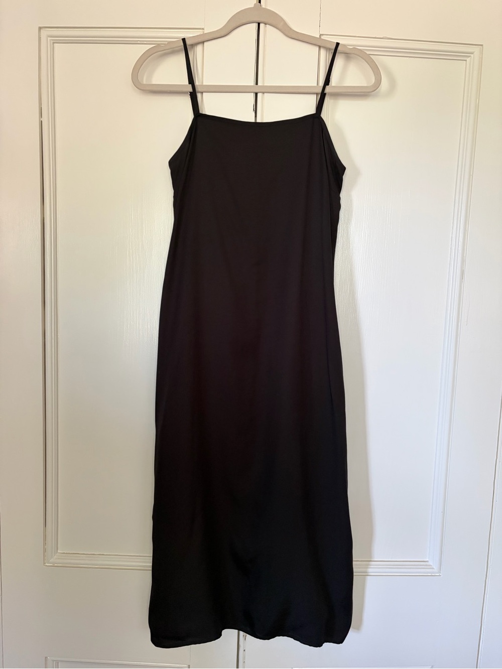 Lou & Grey Black Midi Slip Dress